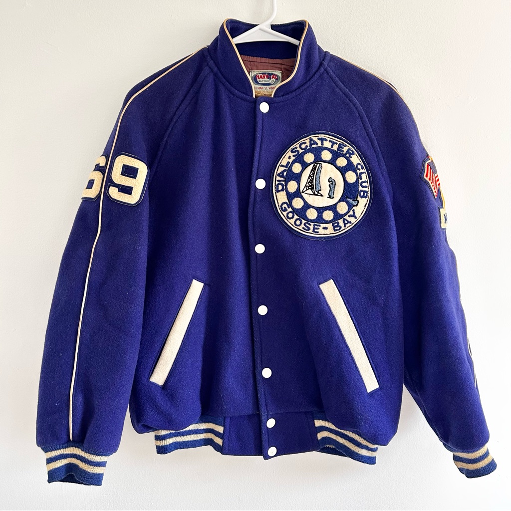 Vintage Goose Bay Blue Varsity Jacket 1969 60’s Butwin Letterman